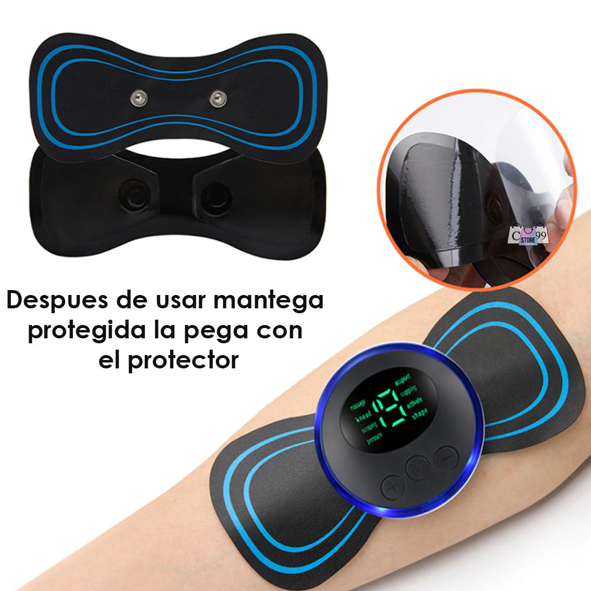 [MINI MASAJEADOR]™ CERVICAL ELÉCTRICO RECARGABLE USB + CONTROL EXTRA