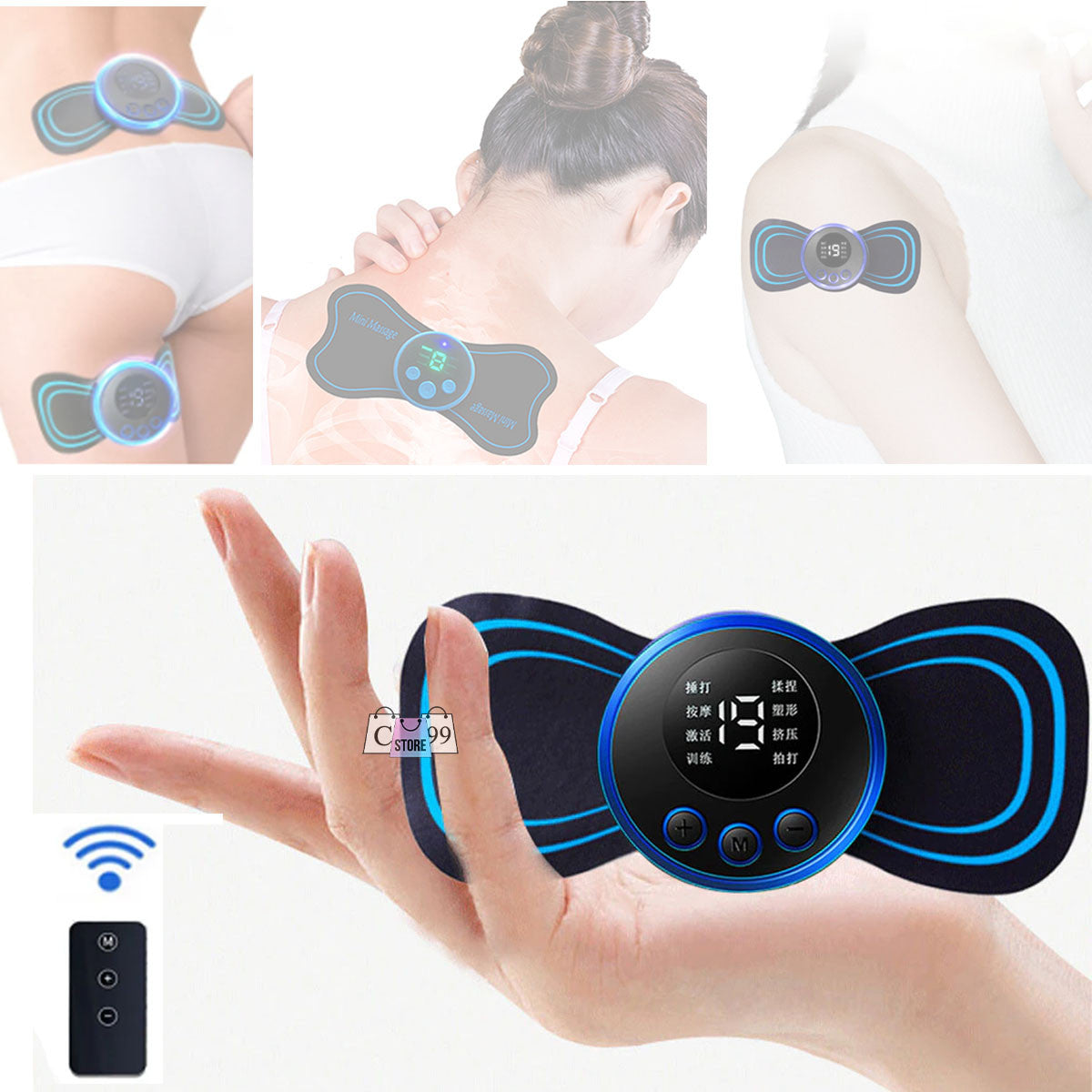 [MINI MASAJEADOR]™ CERVICAL ELÉCTRICO RECARGABLE USB + CONTROL EXTRA
